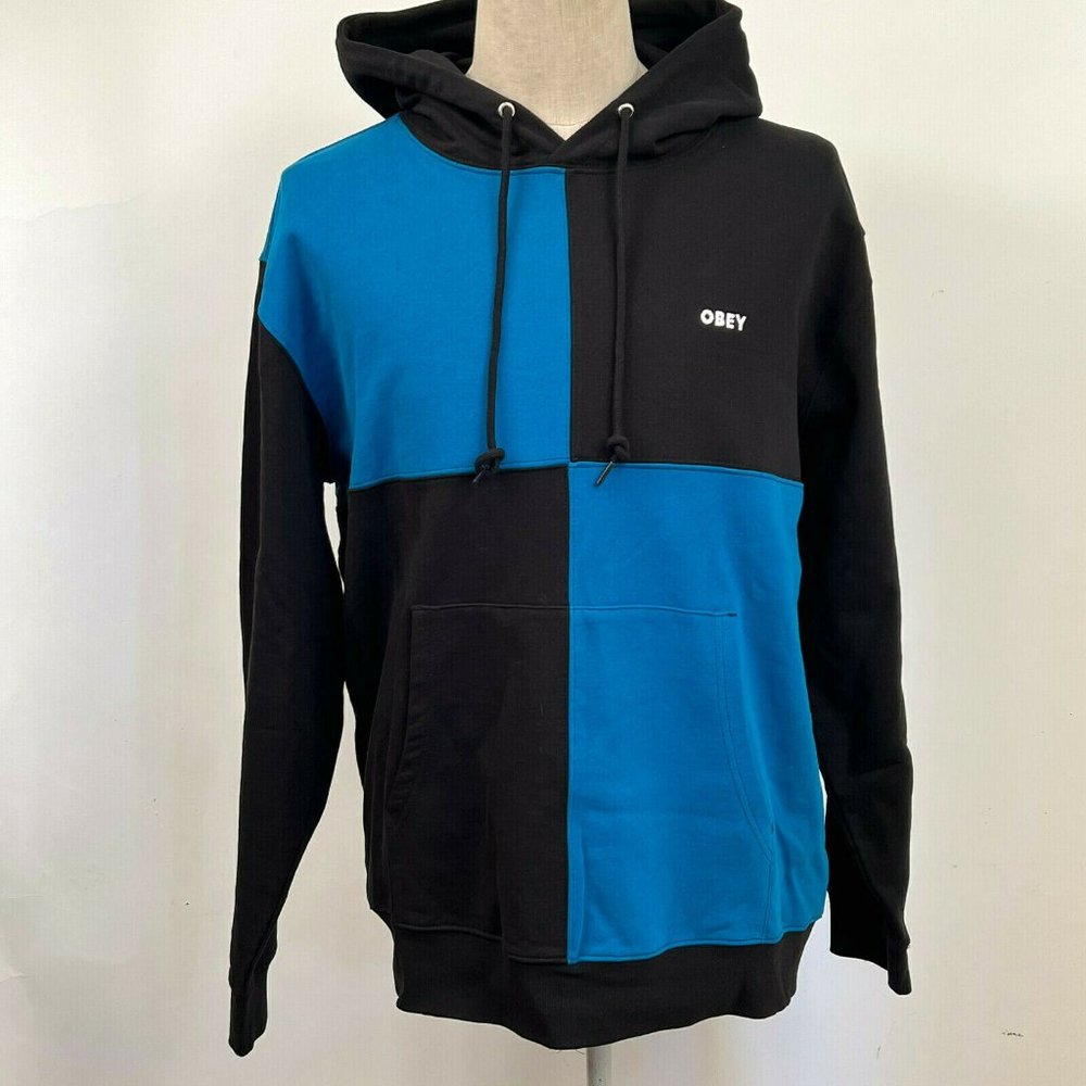 Obey Hoodie Sweatshirt "Pollen II" Black/Blue